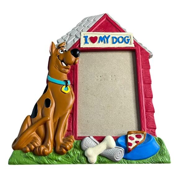 Cartoon Network Scooby-doo "I ❤️ My Dog" Picture Frame 3"x4'' 1997 Warner Bros - Picture 1 of 6